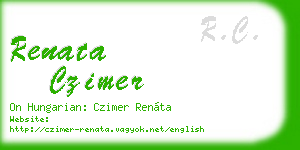 renata czimer business card